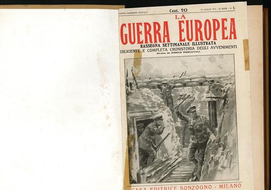 guerra europea 1915 - rassegna settimanale illustrata - copertina
