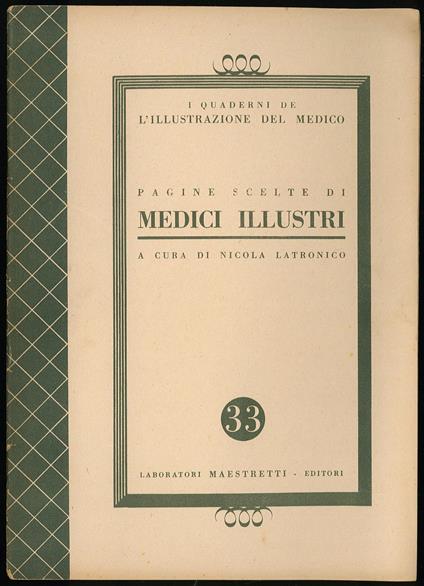 Pagine scelte di medici illustri - copertina