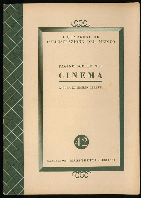 Pagine scelte di cinema - copertina