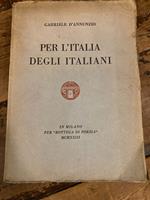 Per l' Italia degli italiani