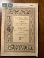 Due discorsi detti dal Canonico Teologo Tommaso Mora nella solenne straordinaria ricorrenza delle feste che ebbero luogo negli Asili municipali di Vercelli nel mese di Giugno dell' anno 1891