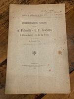 Commemorazione funebre dei Soci A. Fabretti - C. F. Biscarra - E. Bianchetti - G. B. De Rossi del Vicepresidente G. Claretta nell' Adunanza 17 novembre 1894 - Società d' archeologia e belle arti per la provincia di Torino