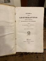 Storia della letteratura antica e moderna, Versione di Francesco Ambrosoli. Seconda edizione napolitana