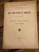 Regia scuola pratica di agricoltura in Sassari. Regolamento organico e disciplinare e programmi d' insegnamento