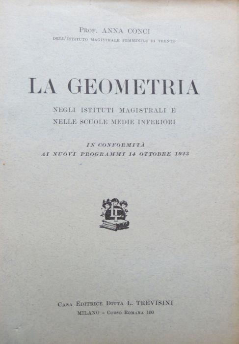 geometria negli Istituti magistrali e nelle Scuole medie inferiori