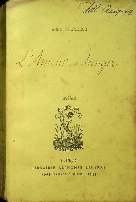 L'amour en danger roman
