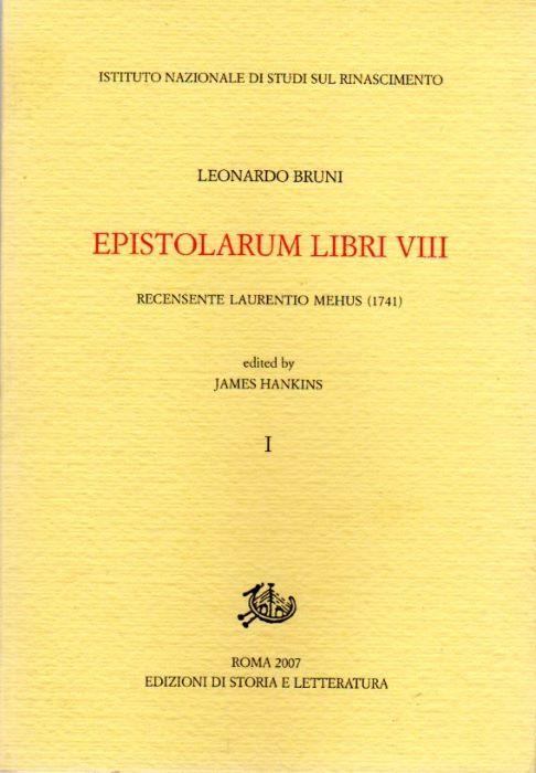 Epistolarum libri VIII recensente Laurentio Mehus 1741 VOLUME I