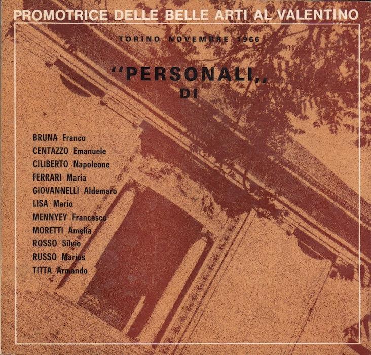 Mostre quotpersonaliquot 1966