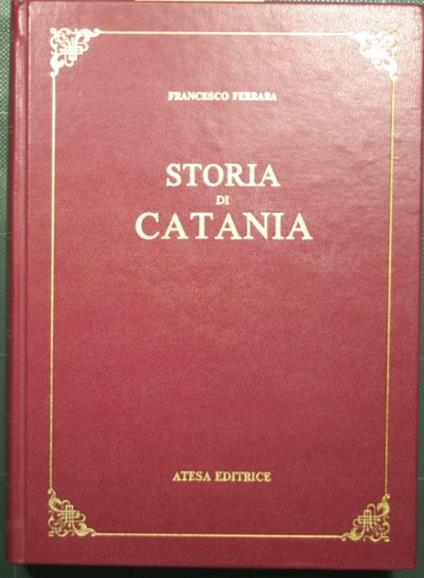Storia di Catania - Francesco Ferrara - copertina