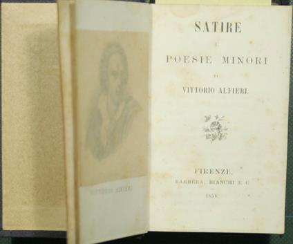 Satire e poesie minori - Vittorio Alfieri - copertina