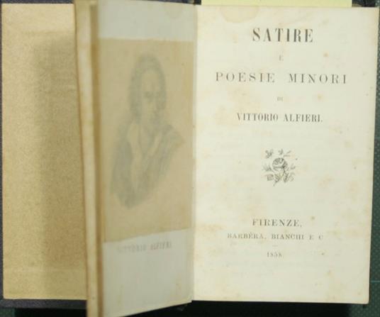 Satire e poesie minori - Vittorio Alfieri - copertina