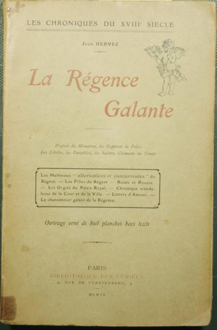 regence galante - copertina