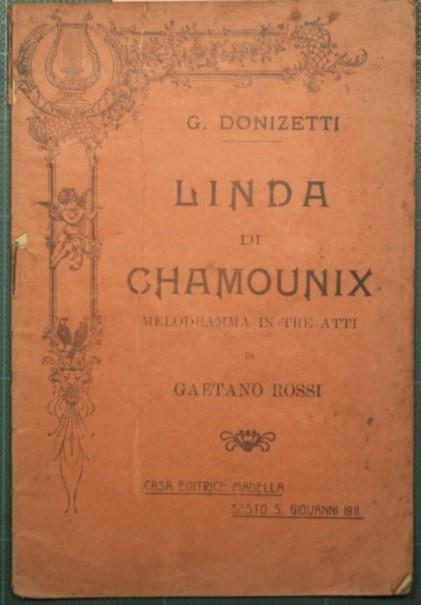 Linda di Chamounix - Gaetano Donizetti - copertina
