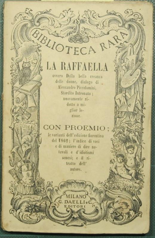 Raffaella ovvero Della bella creanza delle donne - Alessandro Piccolomini - copertina