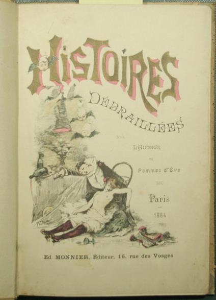 Histoires debraillees - Anonimo - copertina