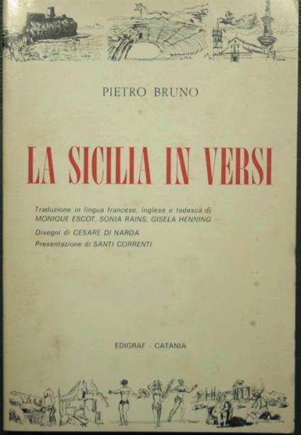 Sicilia in versi - Pietro Bruno - copertina