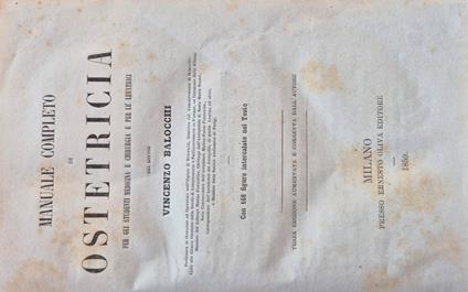 Manuale completo di ostetricia - Vincenzo Balducci - copertina