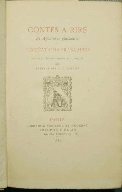 Contes a rire et aventures plaisantes ou Recreations francaises - copertina