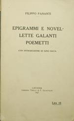 Epigrammi e novellette galanti Poemetti