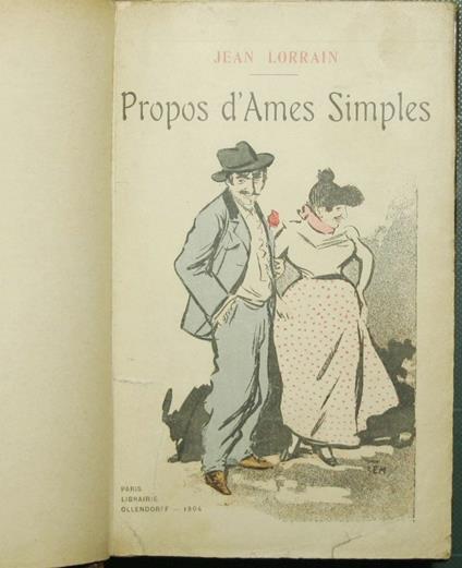 Propos d'Ames simples - Jean Lorrain - copertina