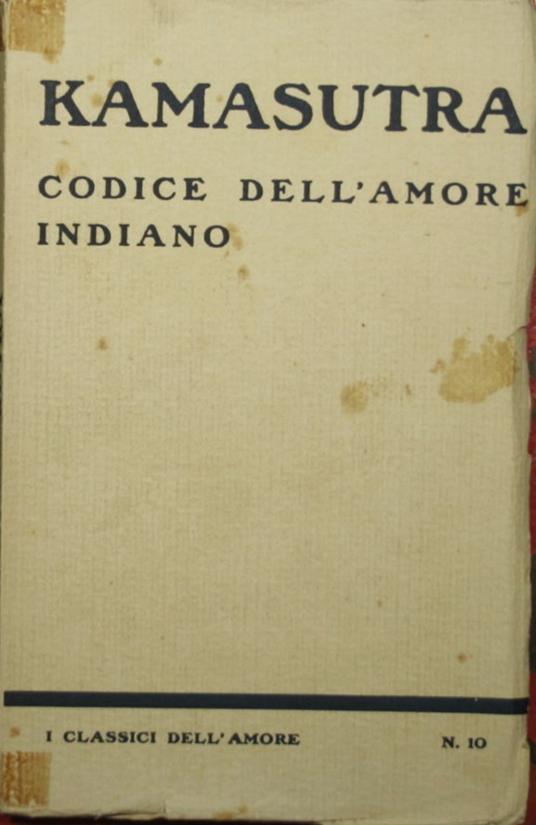 I kama sutra - Mallanaga Vatsyayana - copertina