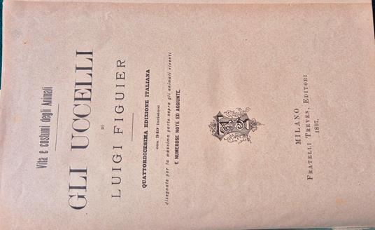 Vita e costumi degli animali - Gli uccelli - Luigi Figuier - copertina
