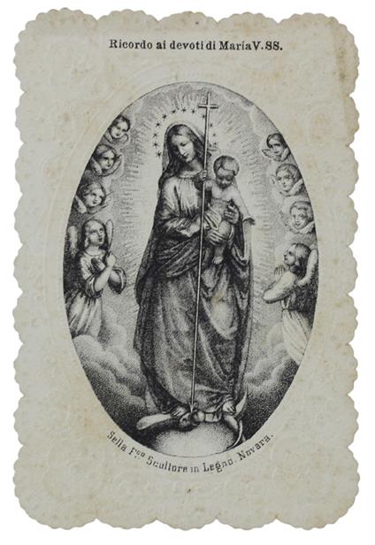 RICORDO AI DEVOTI DI MARIA V.SS. (santino '800) - copertina