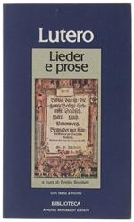 LIEDER E PROSE con testo a fronte.