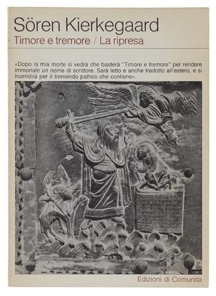 TIMORE E TREMORE / LA RIPRESA - Sören Kierkegaard - copertina