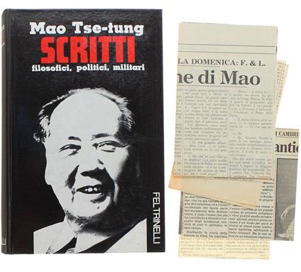 SCRITTI FILOSOFICI, POLITICI, MILITARI 1926-1964 - Tse-tung Mao - copertina