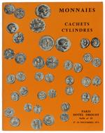 COLLECTION DE MONNAIES, M. BYZANTINES EN OR, M. RUSSES EN OR, COLLECTION DE CACHETS ET DE CYLINDRES ORIENTAUX. 17-18 décembre 1973