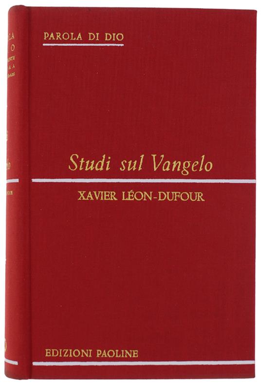 STUDI SUL VANGELO. - Xavier Léon Dufour - copertina