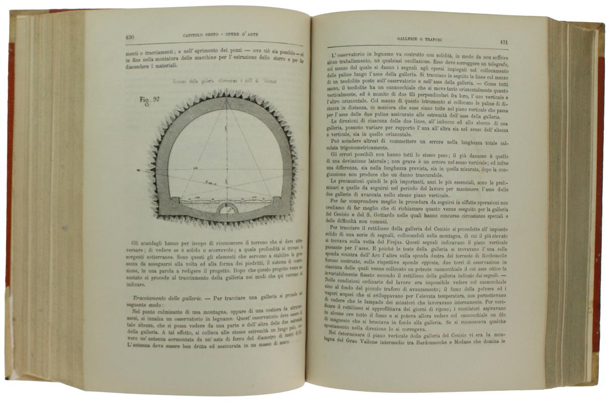 TRATTATO PRATICO PER LA COSTRUZIONE DELLE STRADE E PER LA LORO MANUTENZIONE. Con 200 figure e tavole intercalate nel testo, diligentemente incise