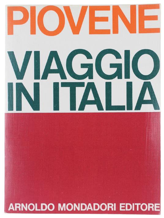 VIAGGIO IN ITALIA [volume ottimo] - Guido Piovene - copertina