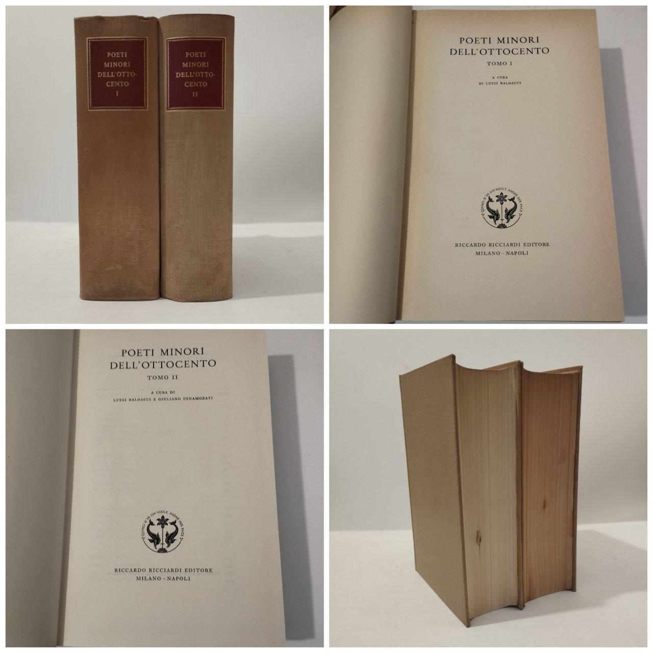 Poeti minori dell'ottocento (2 Volumi)