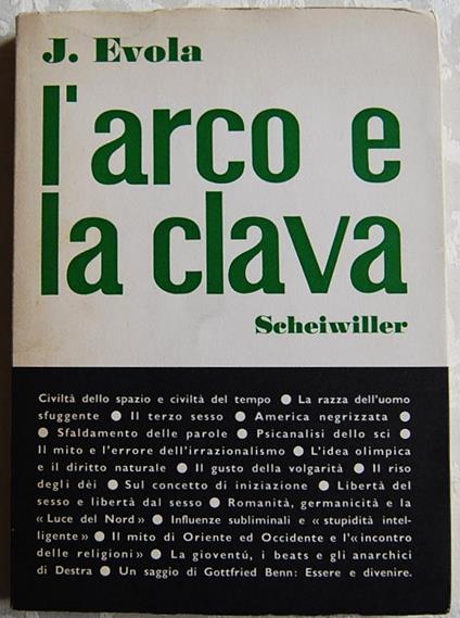 L' Arco E La Clava - Julius Evola - copertina