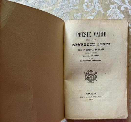 Poesie Varie - Giovanni Rosati - copertina