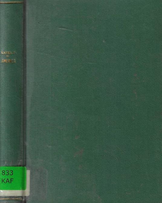 Amerika - Franz Kafka - copertina