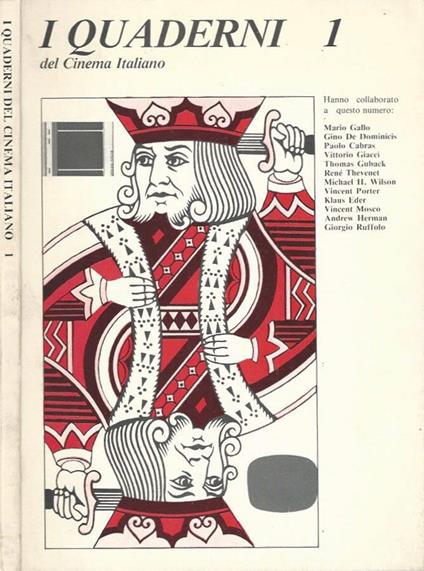 I Quaderni del cinema italiano - Anno I, N. 1 - copertina