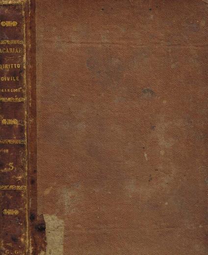 Corso di diritto civile francese tomo III - copertina