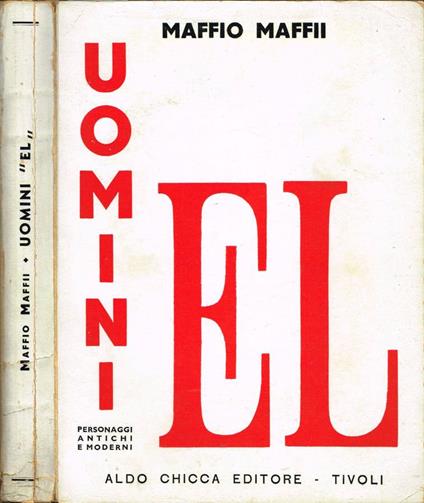 Uomini "EL" - Maffio Maffii - copertina