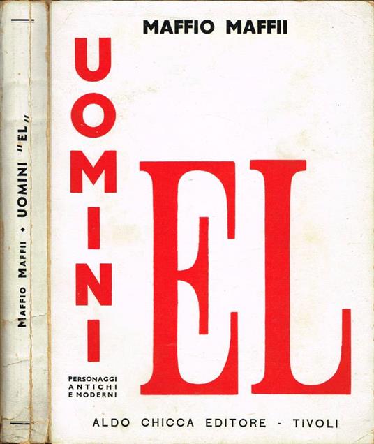 Uomini "EL" - Maffio Maffii - copertina