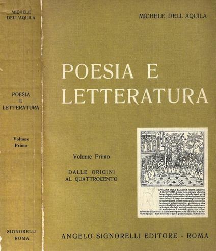 Poesia e letteratura - Michele Dell'Aquila - copertina