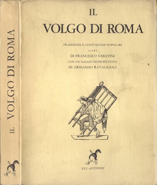 Il volgo di Roma - Francesco Sabatini - copertina