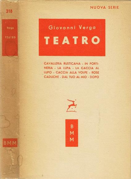 Teatro - Giovanni Verga - copertina