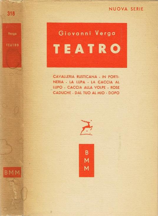 Teatro - Giovanni Verga - copertina