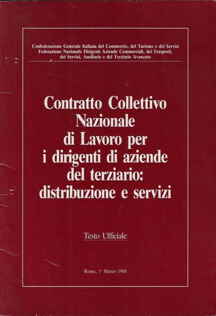 Contratto Collettivo Nazionale di Lavoro per i dirigenti di aziende del terziario: distribuzione e servizi - copertina