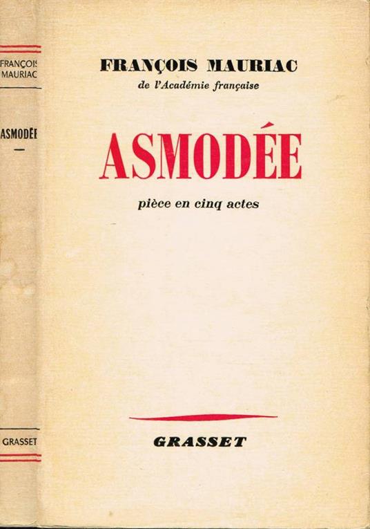 Asmodée - François Mauriac - copertina