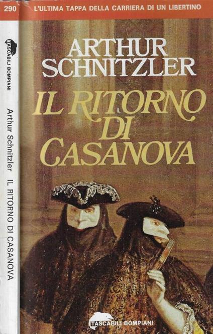 Il ritorno di Casanova - Arthur Schnitzler - copertina