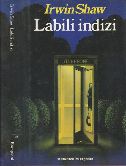 Labili indizi - Irwin Shaw - copertina